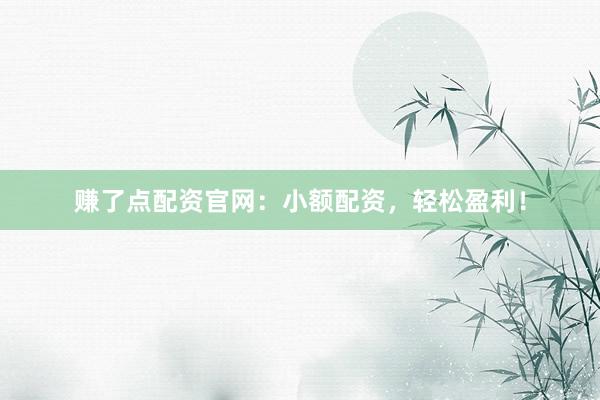 赚了点配资官网：小额配资，轻松盈利！