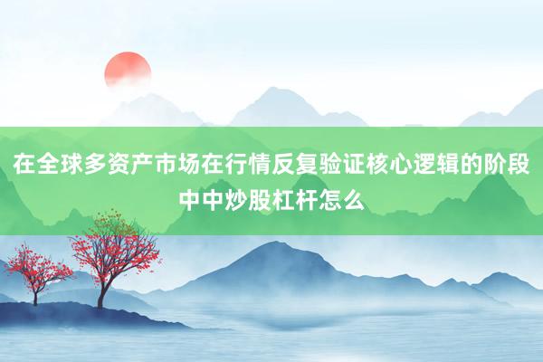 在全球多资产市场在行情反复验证核心逻辑的阶段中中炒股杠杆怎么