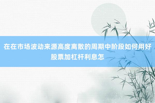 在在市场波动来源高度离散的周期中阶段如何用好股票加杠杆利息怎