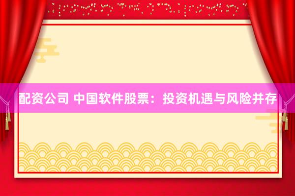 配资公司 中国软件股票：投资机遇与风险并存